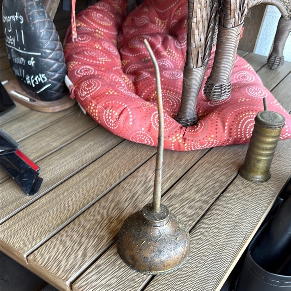 Vintage Brass Oil Can